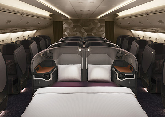 Siège en classe Affaires sur l'A380