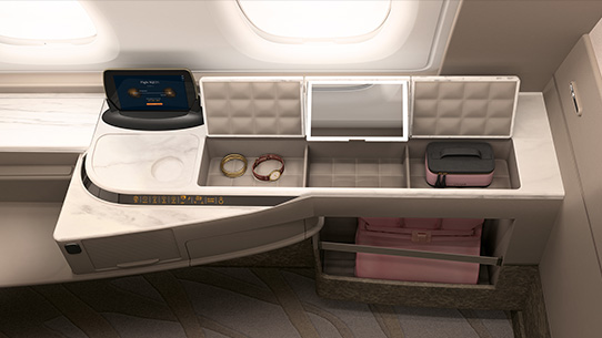 Suites luxueuses de l'A380