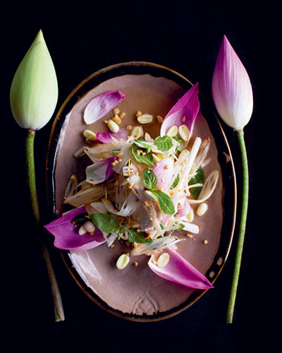 Lotus salad at Khmer Touch Cuisine