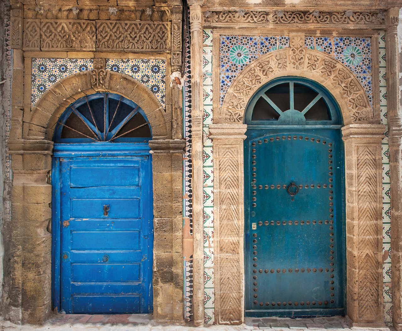 Ancient doors, Essaouira, Morocco