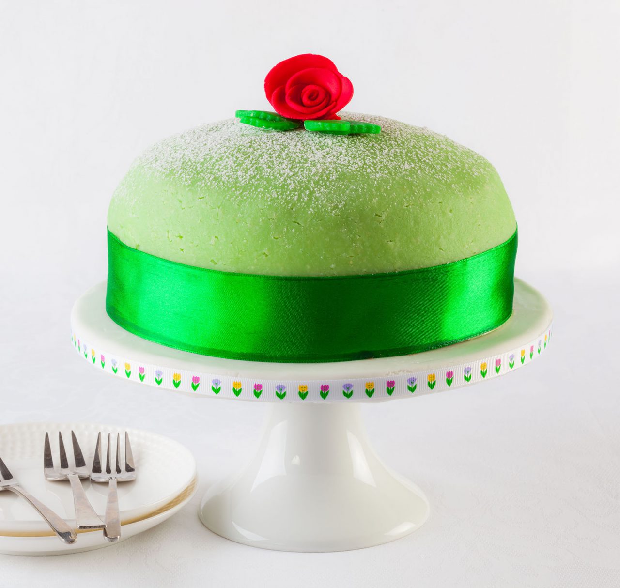69217344 - swedish princess cake, marzipan birthday cake.