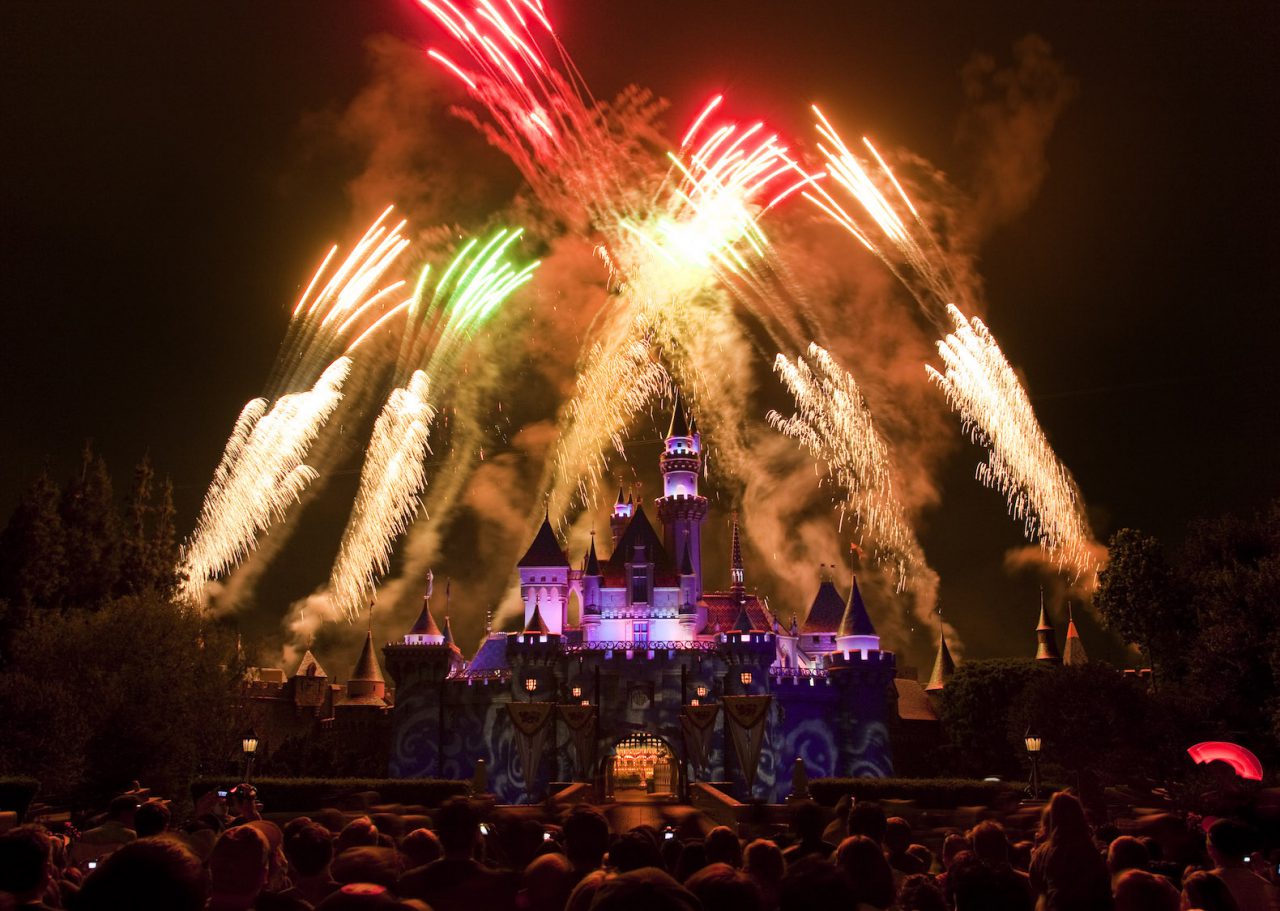 Fireworks in Disneyland California