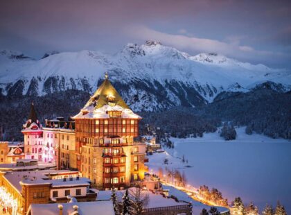 Badrutt's Palace hotel in St Moritz, Switzerland
