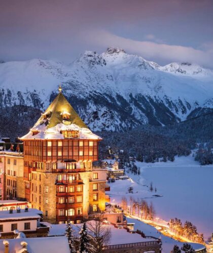 Badrutt's Palace hotel in St Moritz, Switzerland