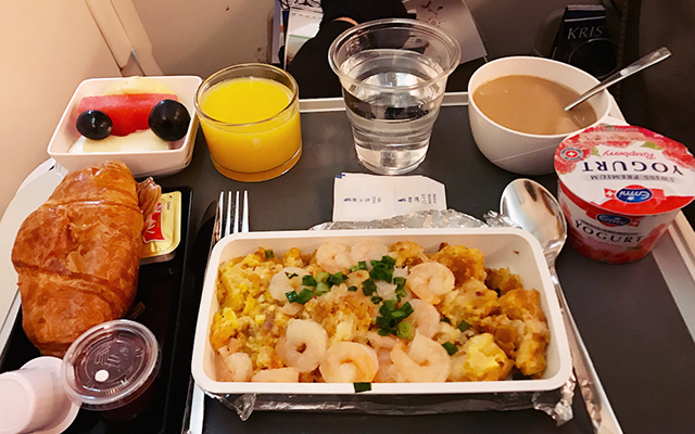 Johnny's inflight meal