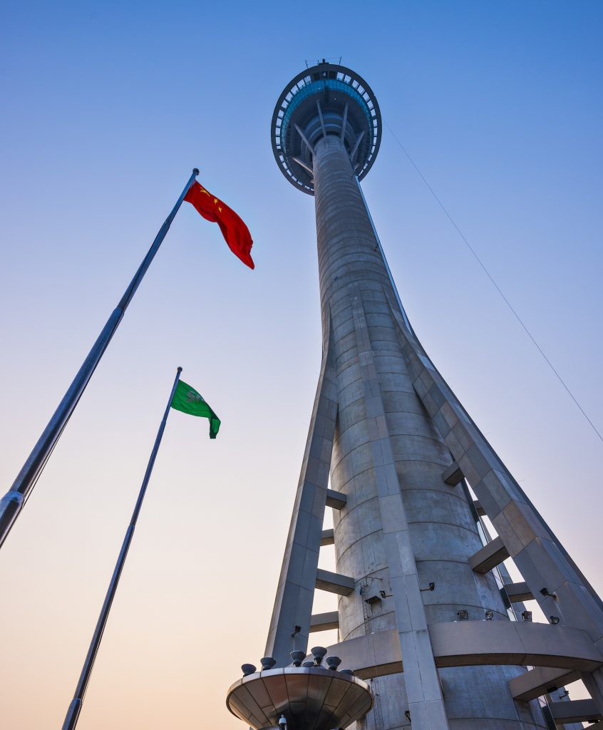 Macau Tower. At 233 metres, the tower offers the second highest commercial bungee jump in the world.