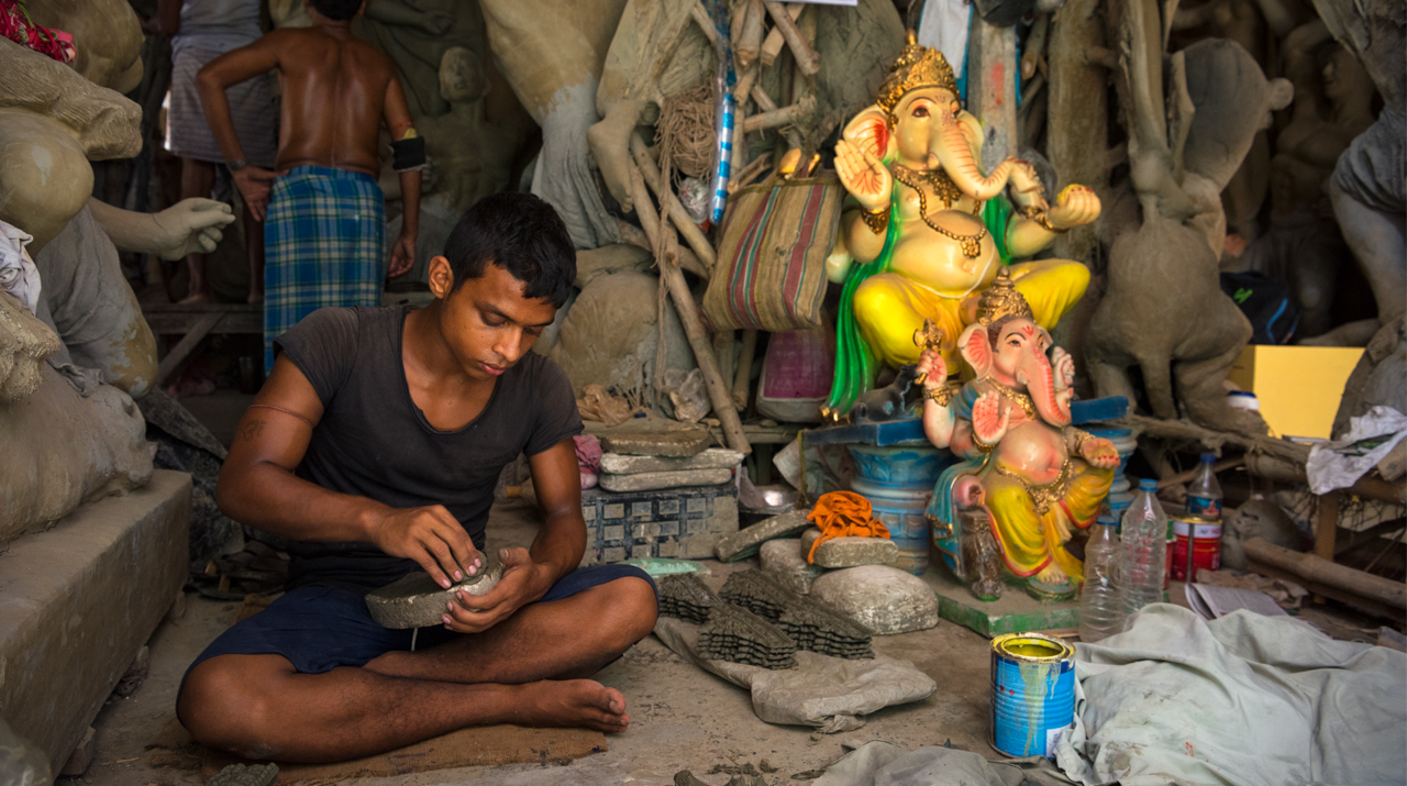 The traditional potters of Kolkata