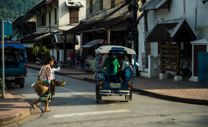 The sleepy streets of Luang Prabang