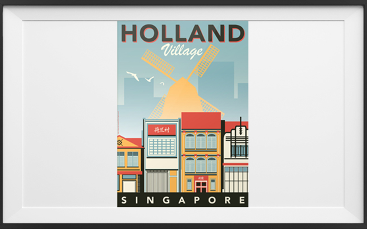 singapore travel poster silkwinds