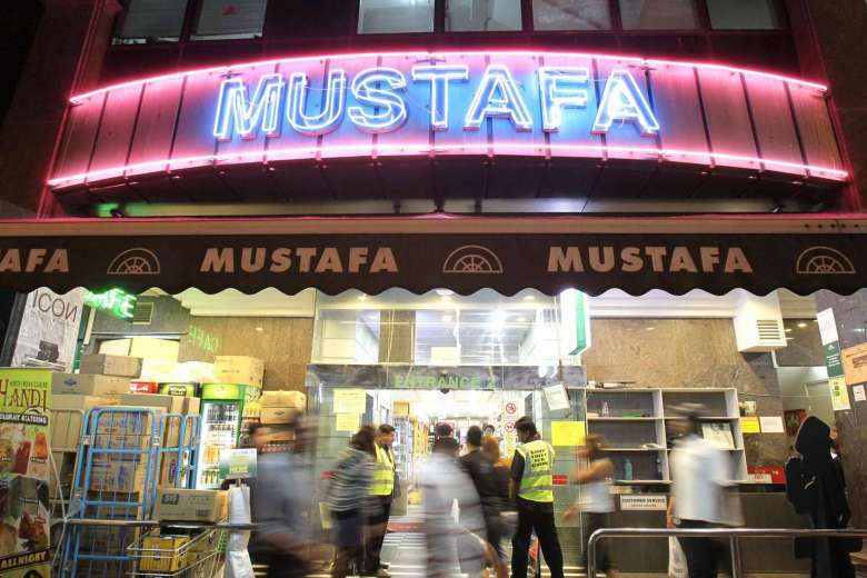 Entrance to Mustafa department store in Singapore