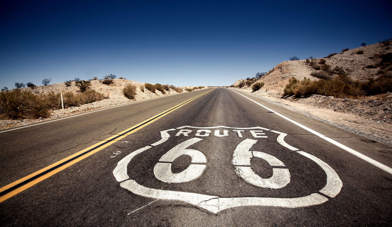 Route 66, from Chicago to Los Angeles