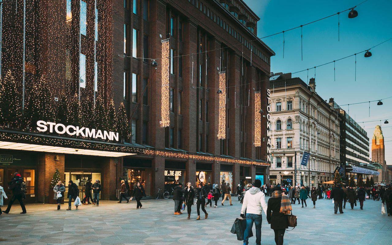 Stockmann Department Store On Aleksanterinkatu Street