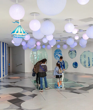 Sky Circus balloons minimalist pastel room
