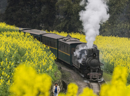 One of China's last steam trains