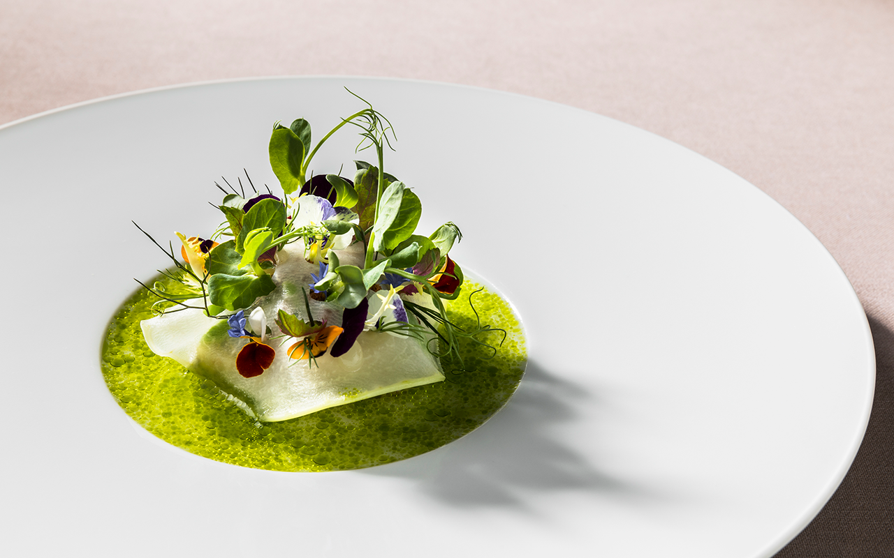 A beautifully plated dish at Atelier (Photo: Lucas Kirchgasser)
