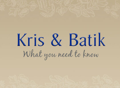 Kris & Batik