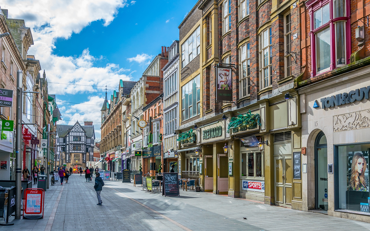 The streets of Leicester (Photo: trabantos / Shutterstock.com)