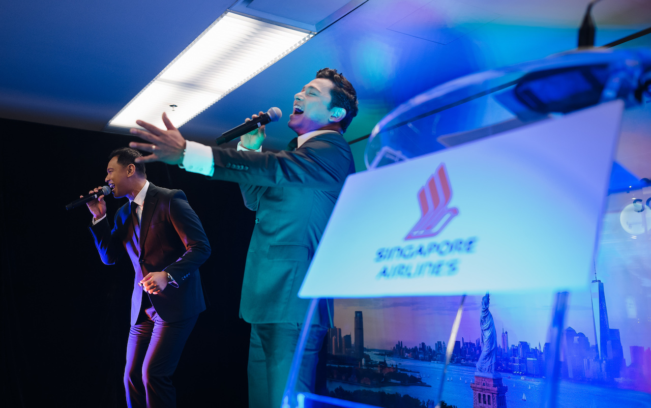 Guests enjoyed performances from some very talented cabin crew