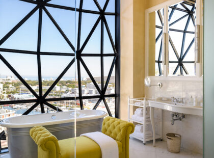 The Silo penthouse bathroom design hotel Silverkris