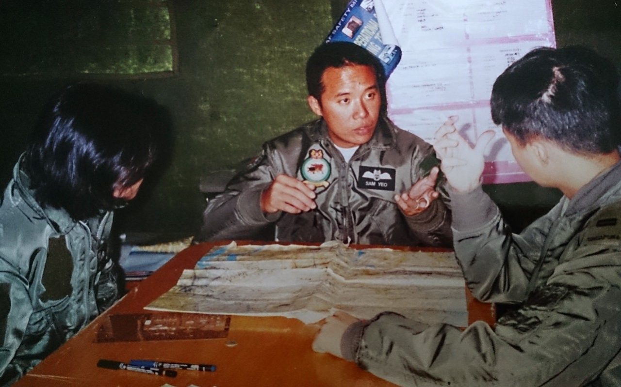 Sam Yeo Pilot RSAF uniform