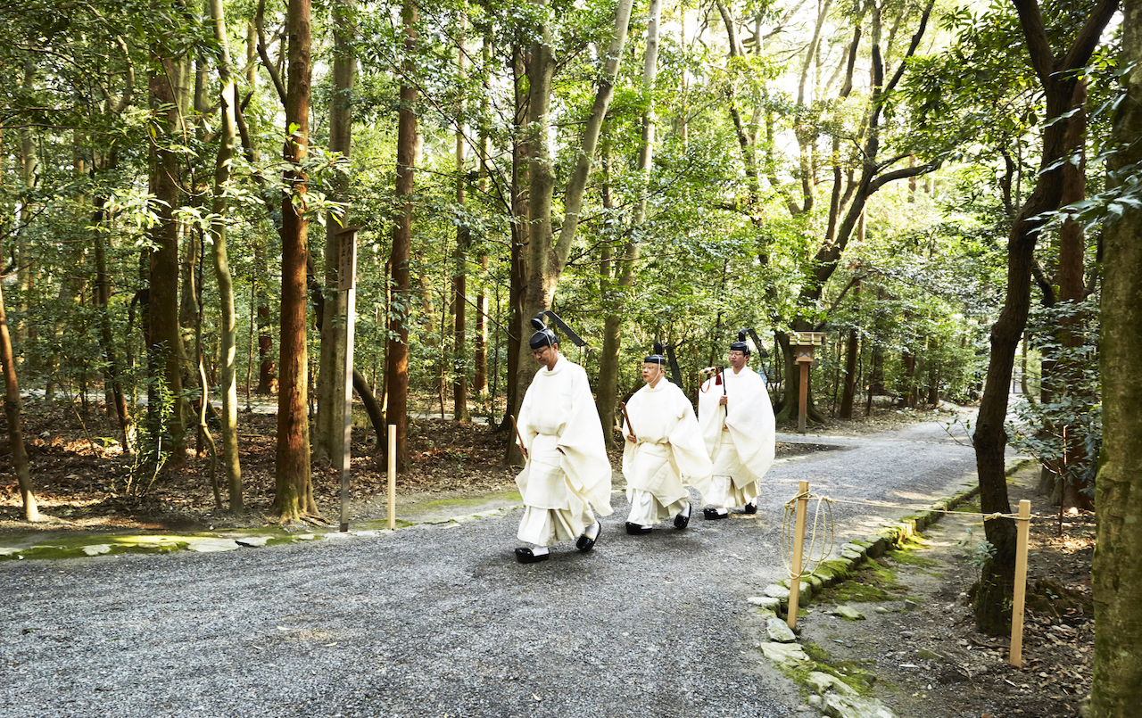 Outside the Ise Shrine on Scott Dunn's tour to Japan's Kumano Kodo pilgrimmage