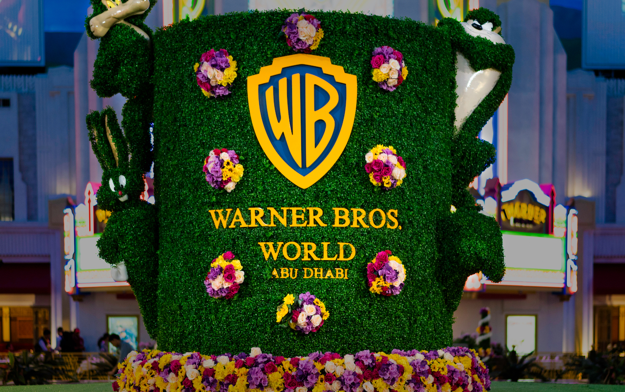 The entrance to Warner Bros World in Abu Dhabi