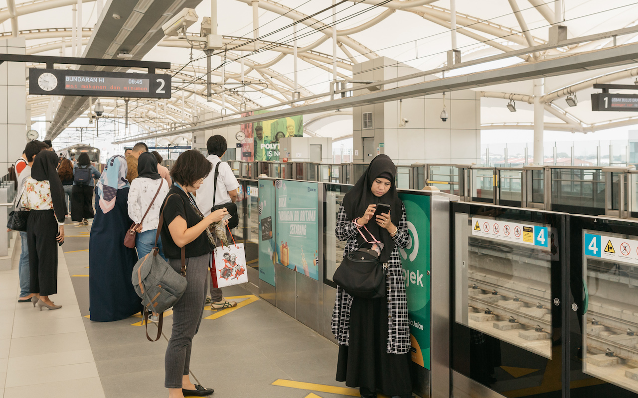 Jakarta Mass Rapid Transit feature Bundaran HI station