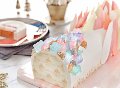 Crystal Glacier Log Cake