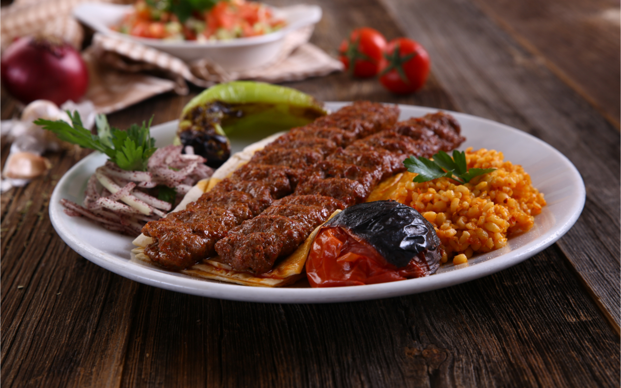 meat kebab turkey food turkish