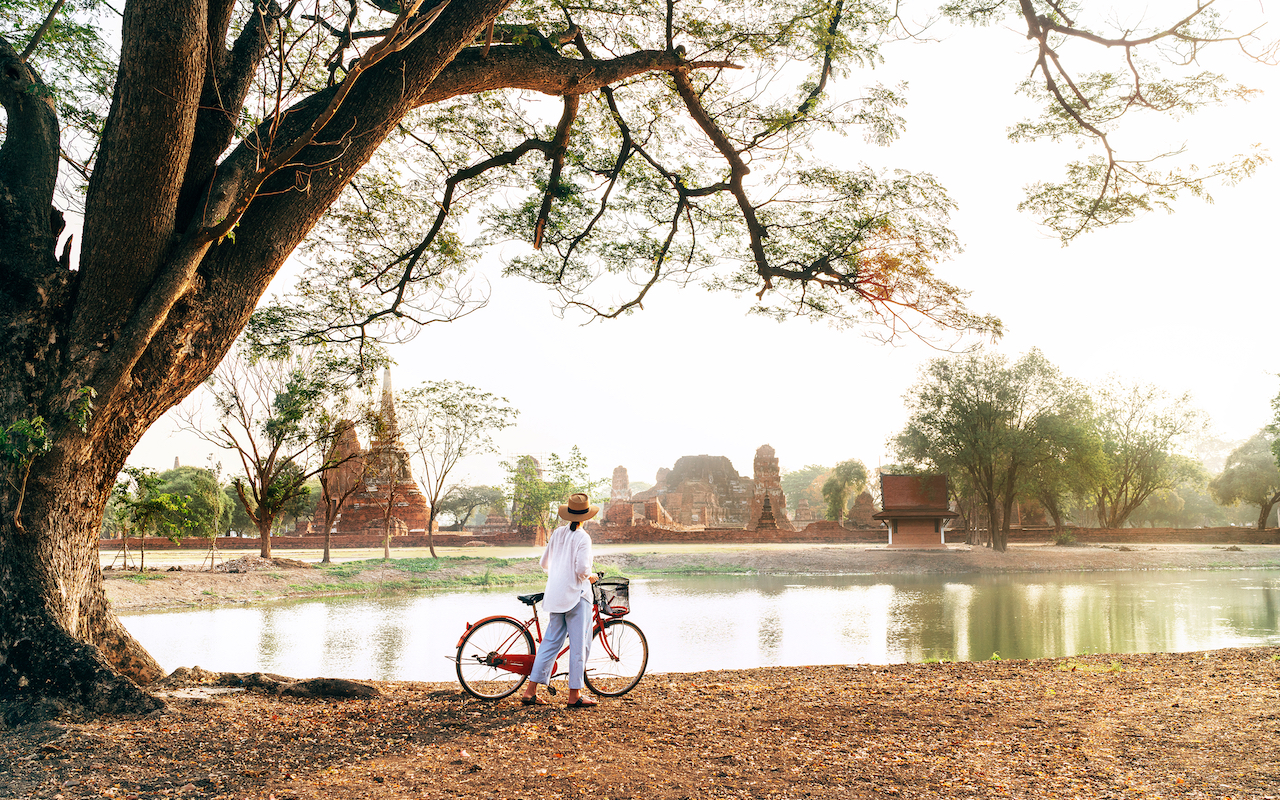 Ayutthaya Thailand cycling bicycle trails