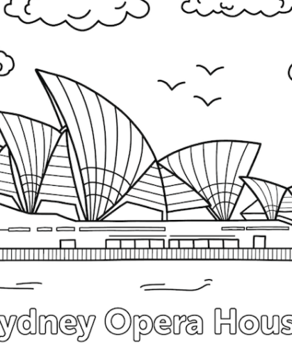sydney opera house illustration