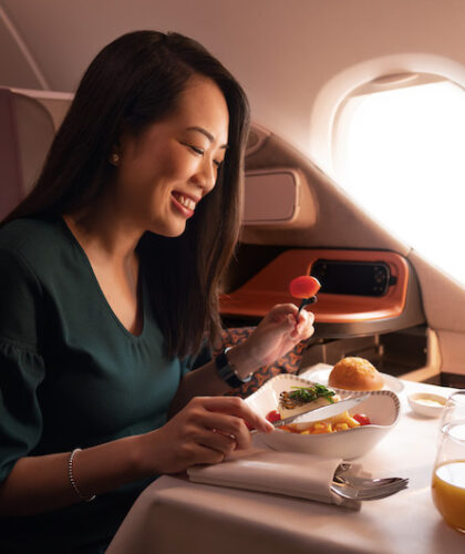 SIA Singapore Airlines Business Class Restaurant A380