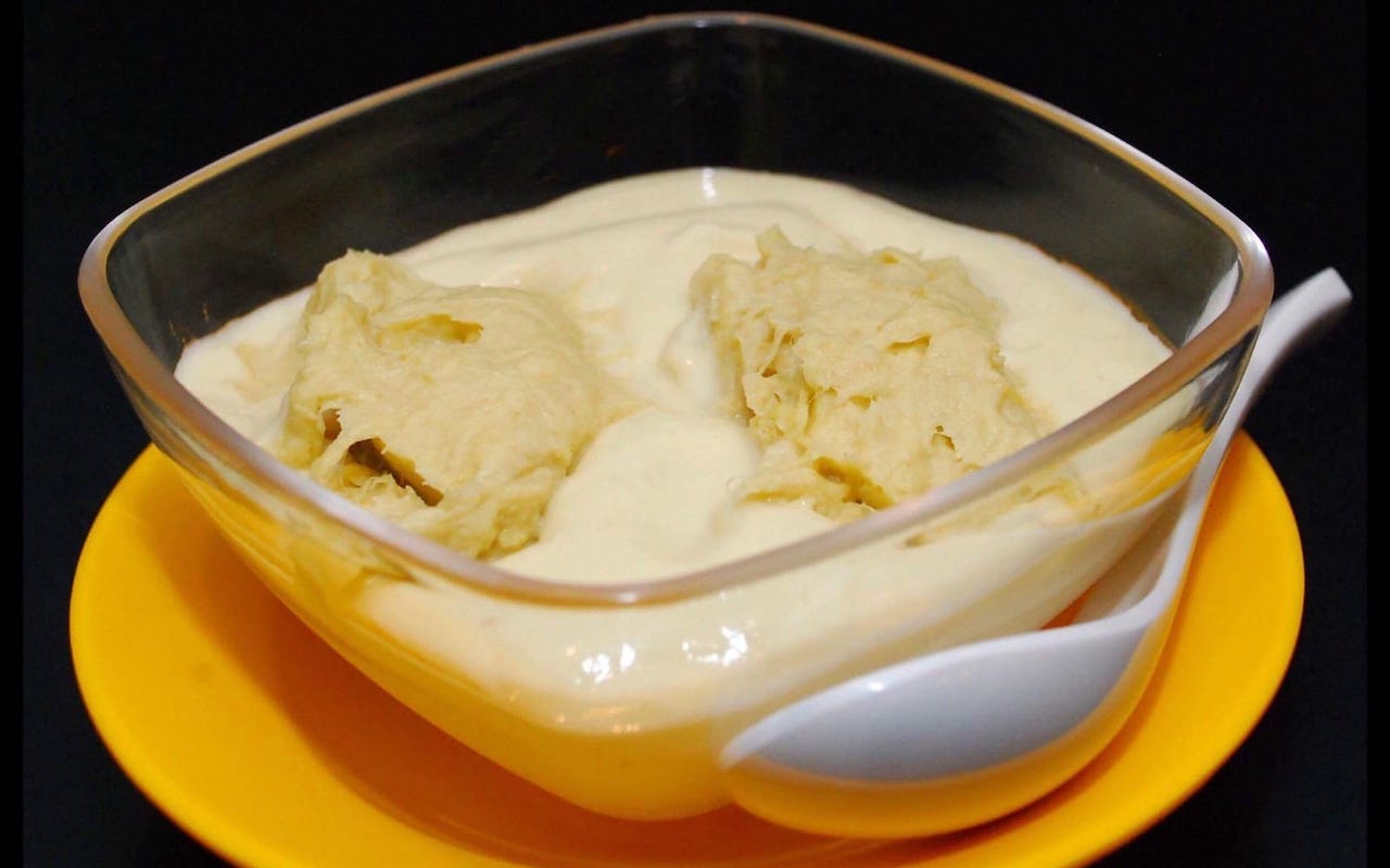 Dessert bowl durian dessert
