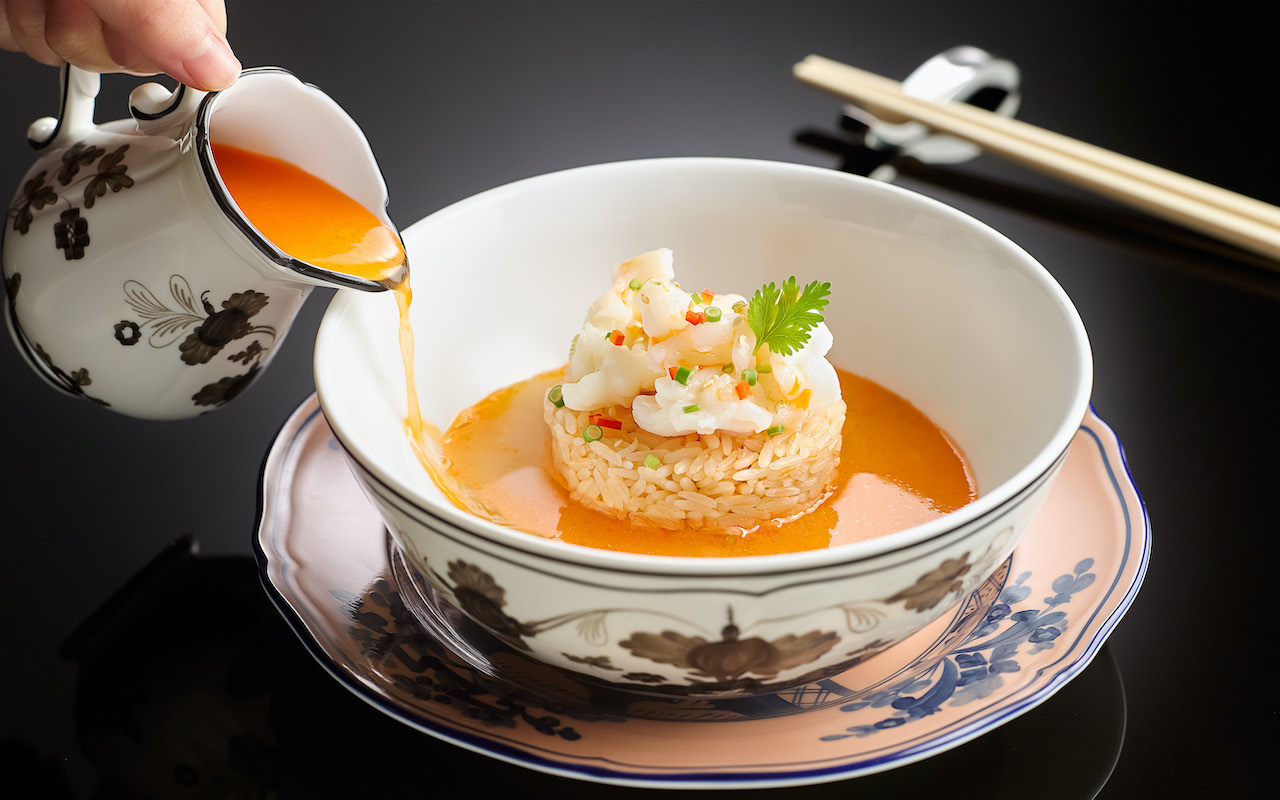Summer Pavilion - Poached Rice with Lobster