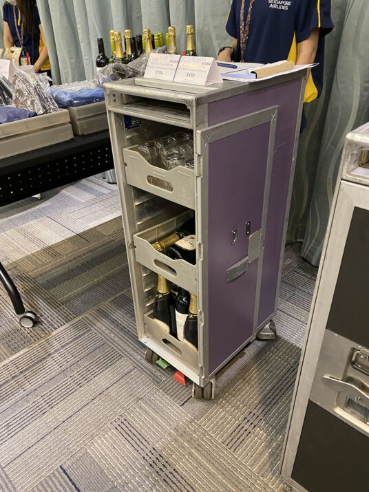 Singapore Airlines inflight Cart