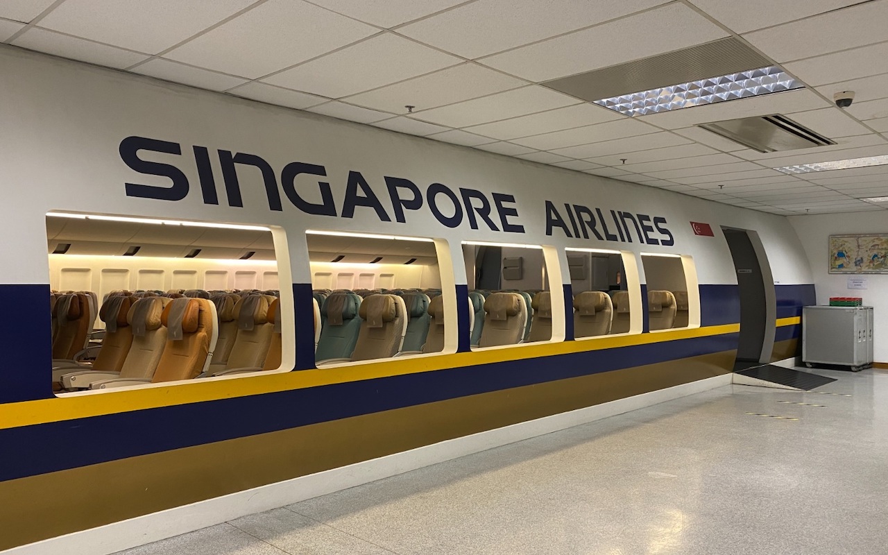 Singapore airlines inside SIA training centre