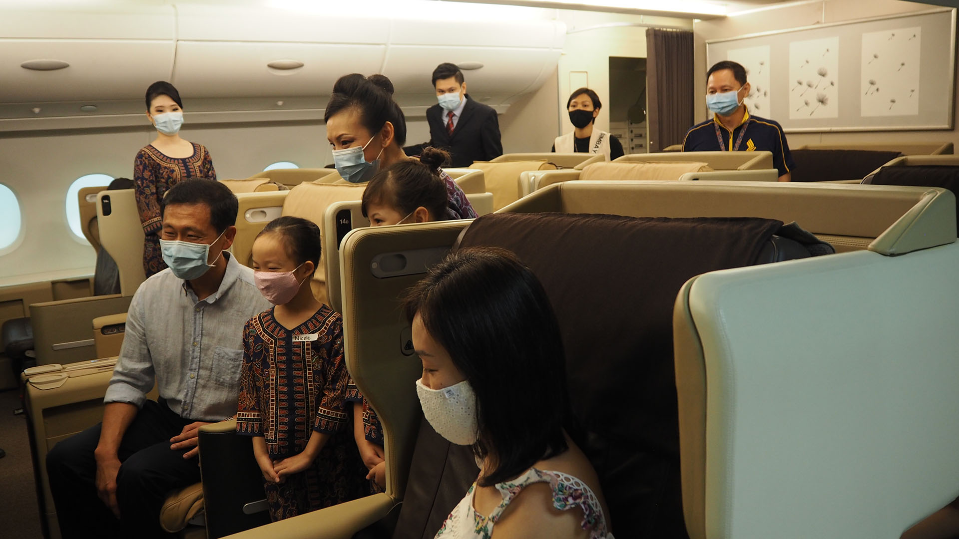Transport minister Ong joins in the Junior Cabin Crew
