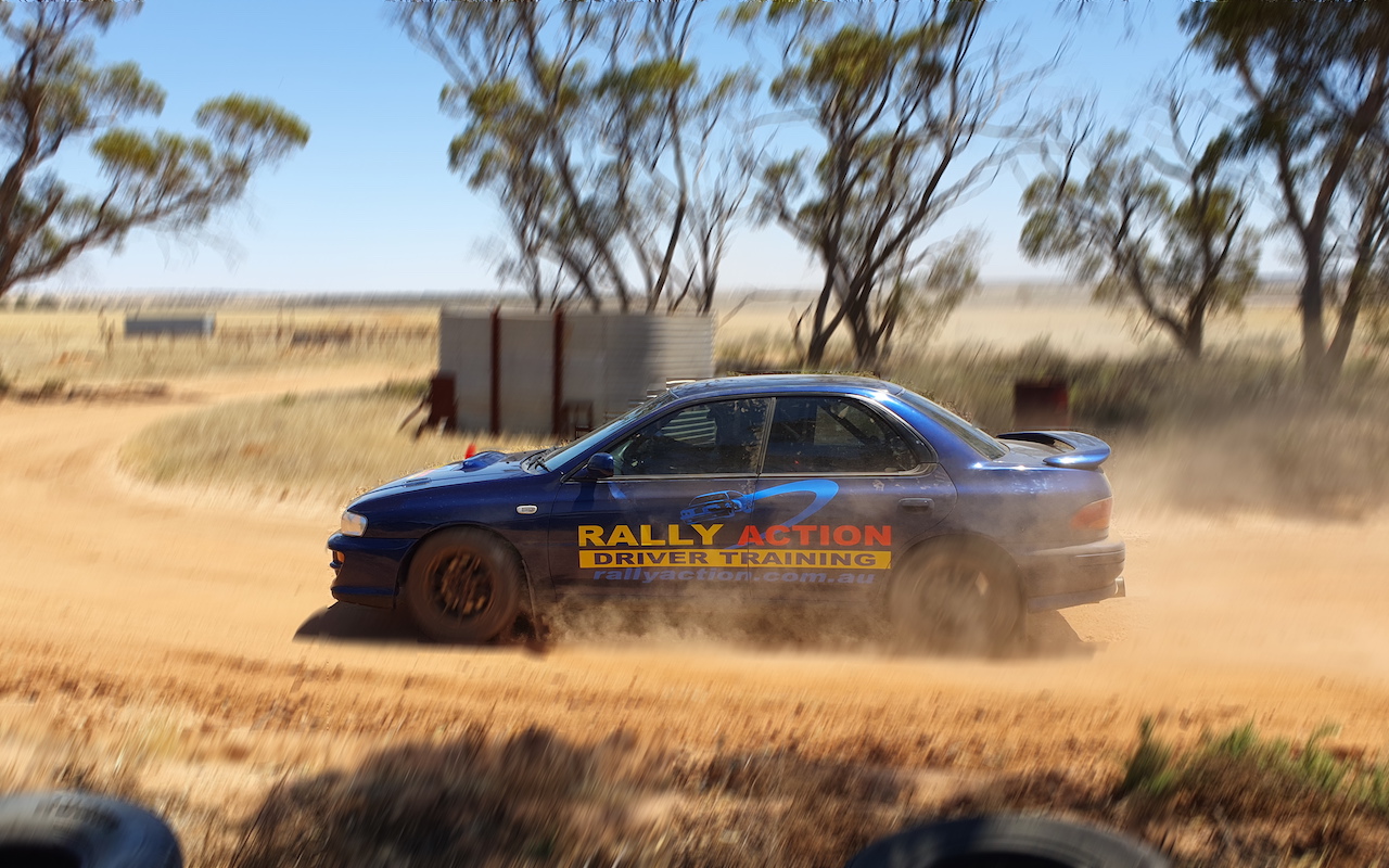 Rally action driver training WRX