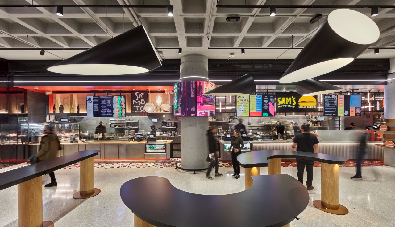Inside Citizens food hall in New York