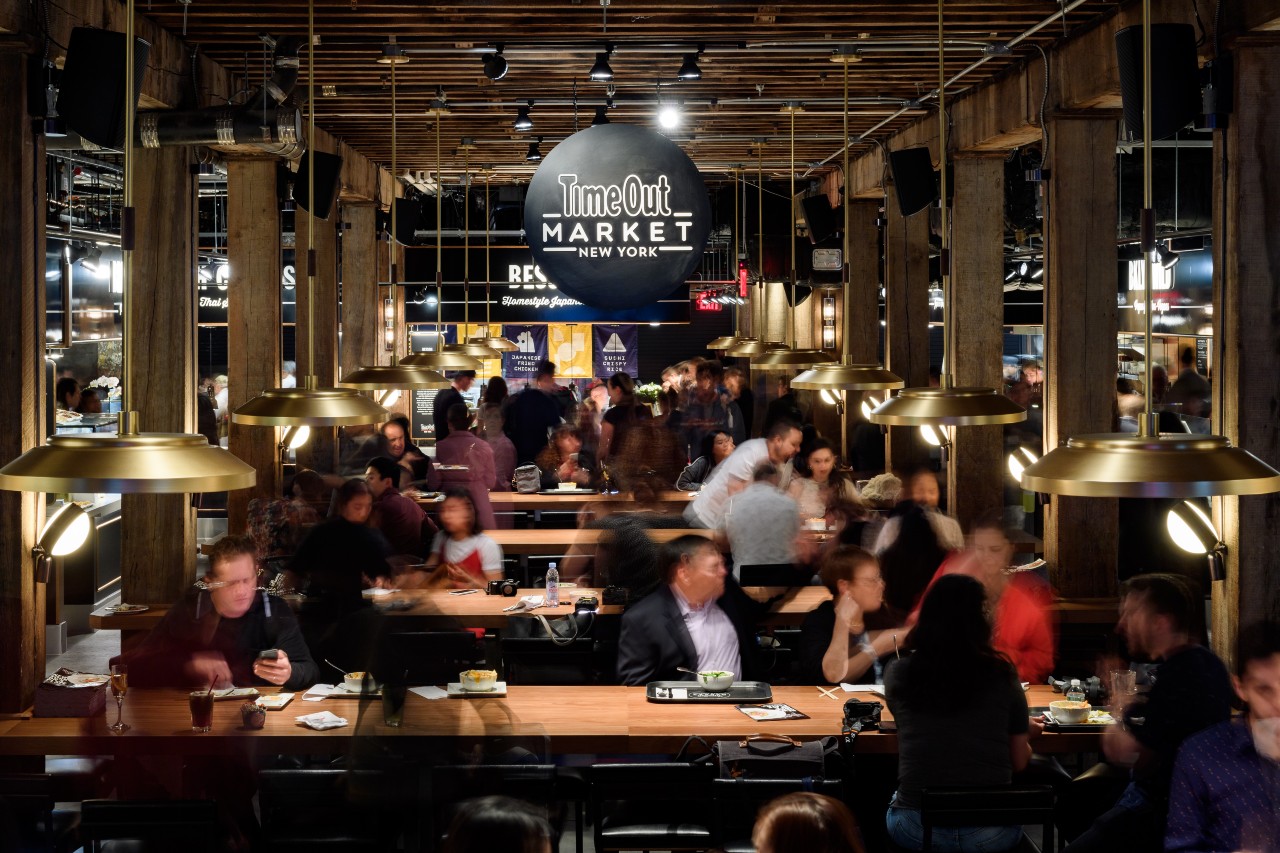 Inside the Time Out New York food hall