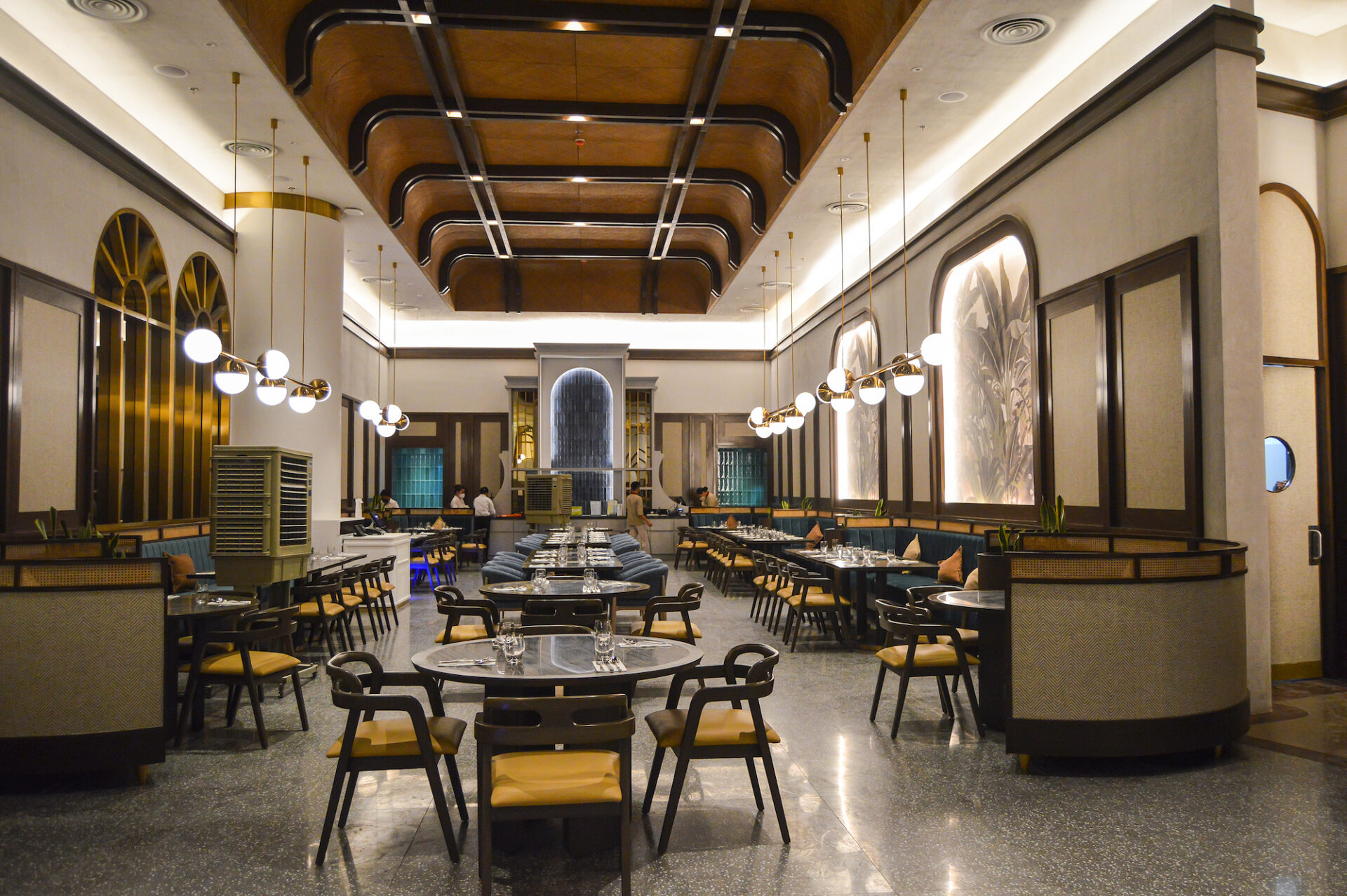 Art Deco dining room at Fino