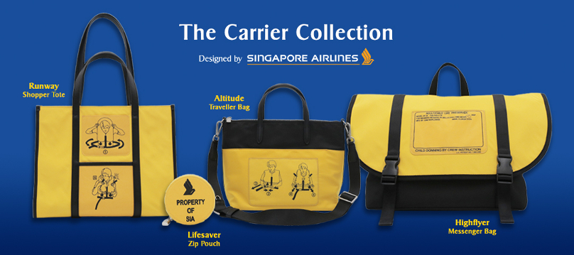Waterproof bags made from Singapore Airlines life vests