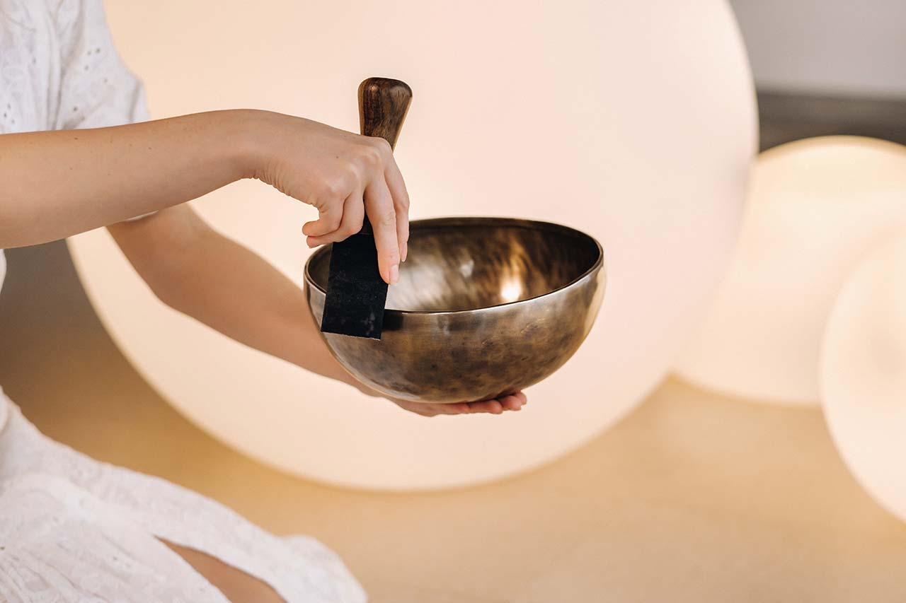 An increasing number of practitioners are offering experiences such as sound baths. Photo: Shutterstock